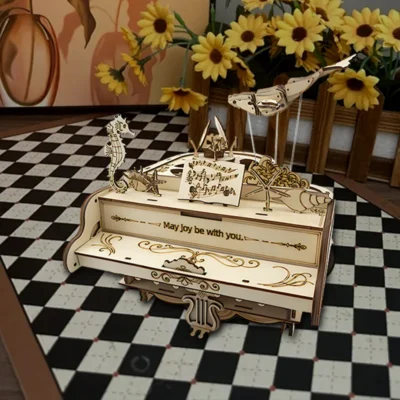 Grand Piano - 3d wooden puzzle grand piano home decor