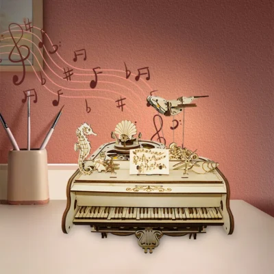 Grand Piano - 3d wooden puzzle grand piano home decor