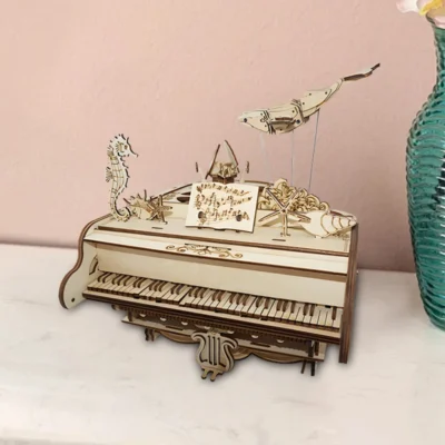 Grand Piano - 3d wooden puzzle grand piano home decor
