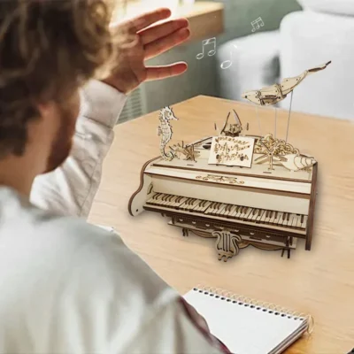 Grand Piano - 3d wooden puzzle grand piano home decor