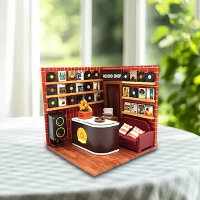 Record Store - best 3d puzzle toys architecture model