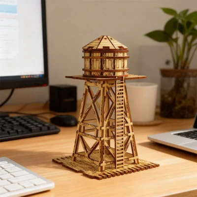 Water Tower - 3d puzzles buildings architecture model
