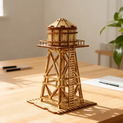 Water Tower - 3d puzzles buildings architecture model